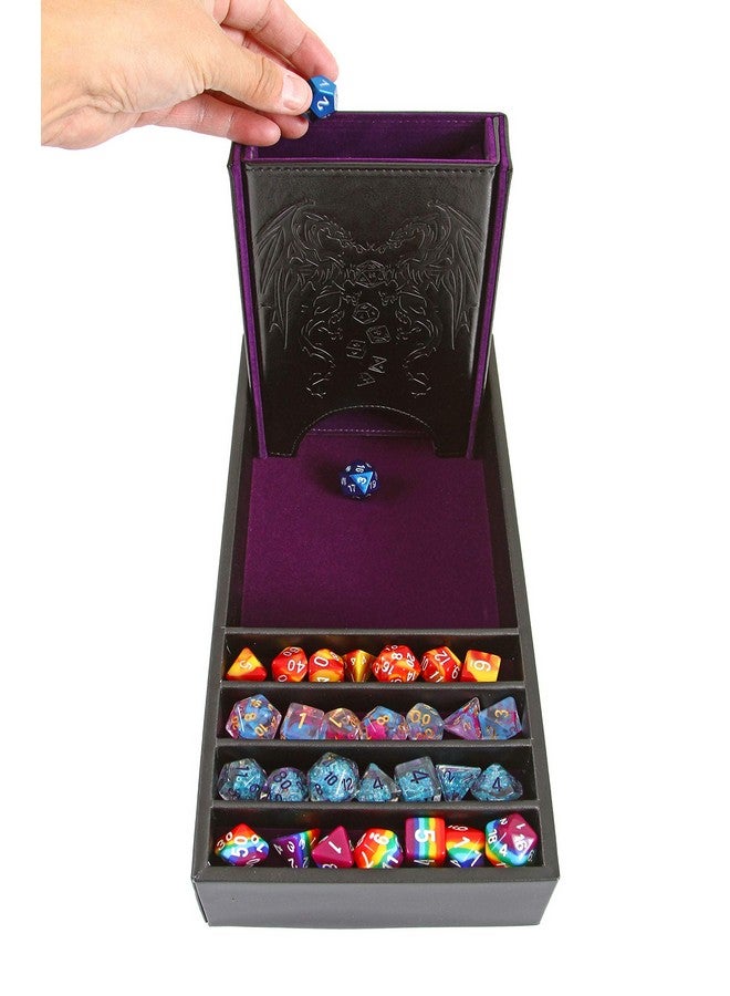 Forged Dice Co. Citadel Dice Tray and Dice Tower - DnD Dice Tray, Dice Box Storage for Dice and Removable Dice Tower - 3 in 1 Dice Rolling Tray, Storage and Tower - Perfect for RPG and Tabletop Gaming - Image 2