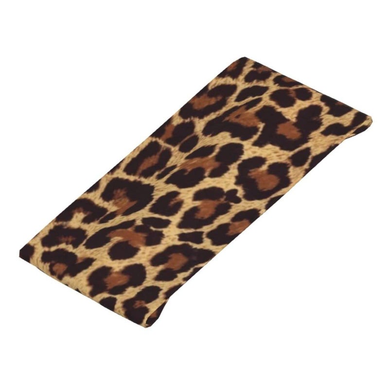 bassyil Leopard Pattern Sports Headband Moisture Wicking Sweatband for Men Women Running Cycling Yoga Fitness Workout - Image 1