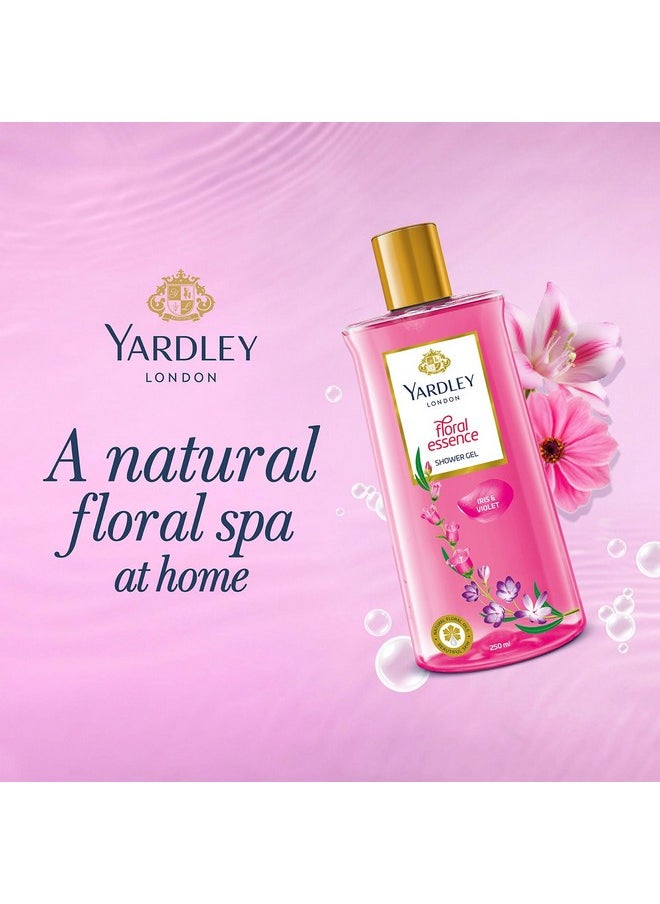 Yardley - London| Shower Gel| Floral Essence| With Natural Floral Oils Of Iris & Violet| No Parabens| No Silicones | 250Ml - Image 1
