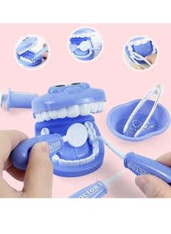 9 Pcs/Set Kids Dental Scene Toys, Preschool Pretend Play Toy set Teaching Brushing Game for Toddlers Costume Educational Role Play Purple Doctor Toy Set - pzsku/Z2E887DF8FDE6E7478B16Z/45/_/1716446679/2703f5f7-894e-4af1-87c9-093f95d687ac