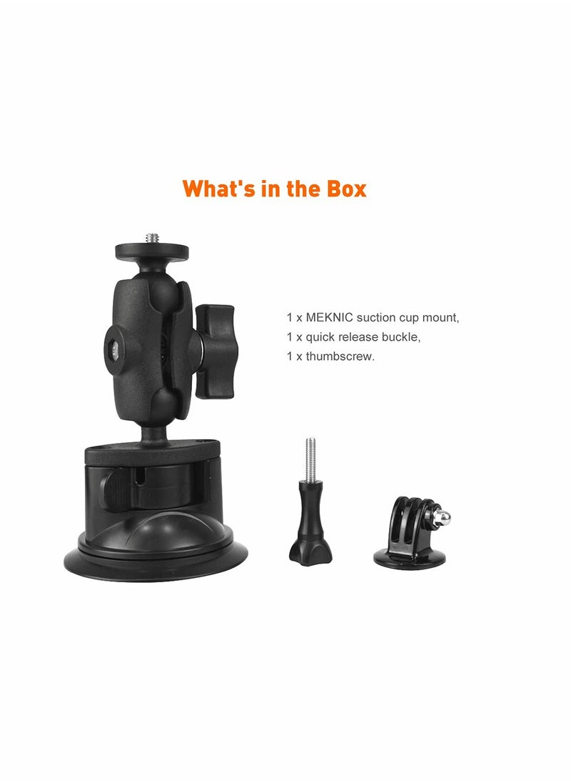 SYOSI - KASTWAVE Camera Car Windshield Suction Cup Mount Compatible with for GoPro Hero 10 9 8 7 6 5 Black 4 Session Insta360 for AKASO Campark DJI OSMO Action YI Action Camera Car Dash Cameras - Image 1