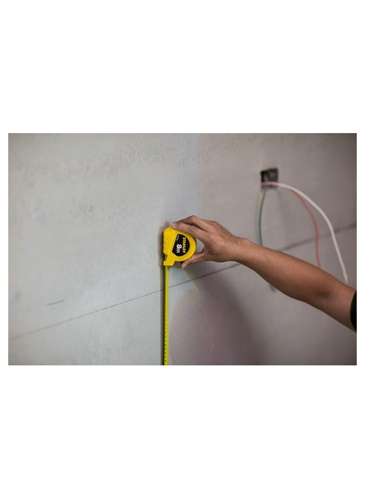 ستانلي أشرطة قصيرة مترية/إمبراطورية، 8 متر/26 بوصة × 25 ملم، Stht33994-8 - Image 2