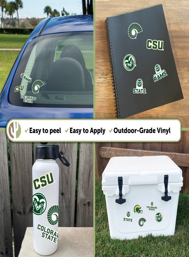Desert Cactus Colorado State University Sticker Rams CSU Vinyl Decals Laptop Water Bottle Car Scrapbook Sheet T2 (Type 2) - Image 2