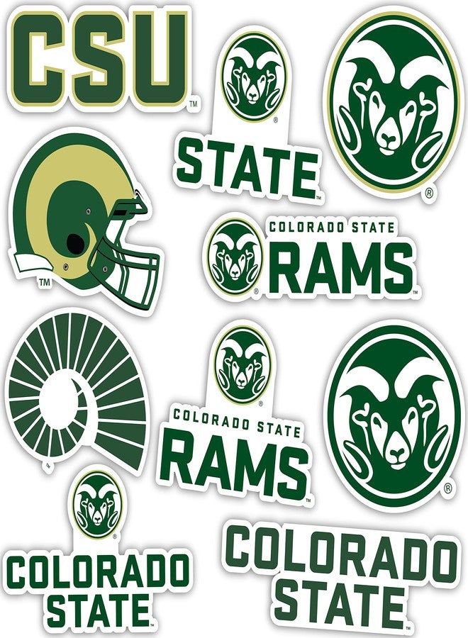 Desert Cactus Colorado State University Sticker Rams CSU Vinyl Decals Laptop Water Bottle Car Scrapbook Sheet T2 (Type 2) - Image 1