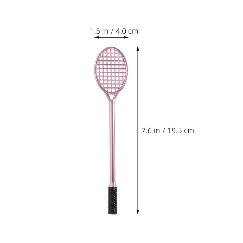 2Pcs Cute Tennis Racket Gel Pens Smooth Writing Black Ink For School Office - Image 4