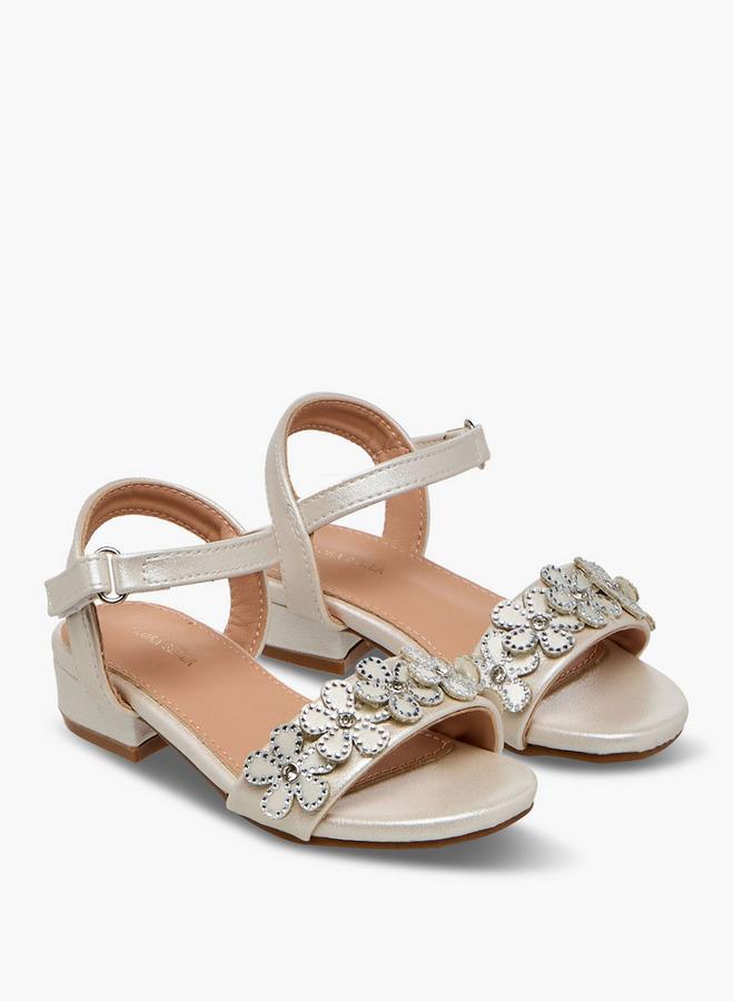 Flora Bella By Shoexpress Flora Bella Girls Block Heel Sandals Ramadan Collection - Image 2