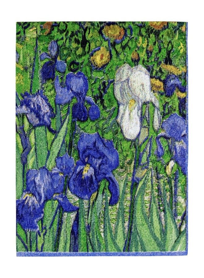 Caspari Van Gogh Irises Paper Cocktail Napkins - Four Packs of 20 - Image 1