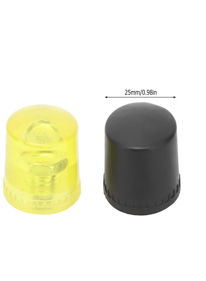 Kadimendium 2 Set Rubber Striking Head Hammer Replacement Tips Set Mallet Accessories Yellow Black Rubber Mallet Hammer (25mm Diameter) - Image 4