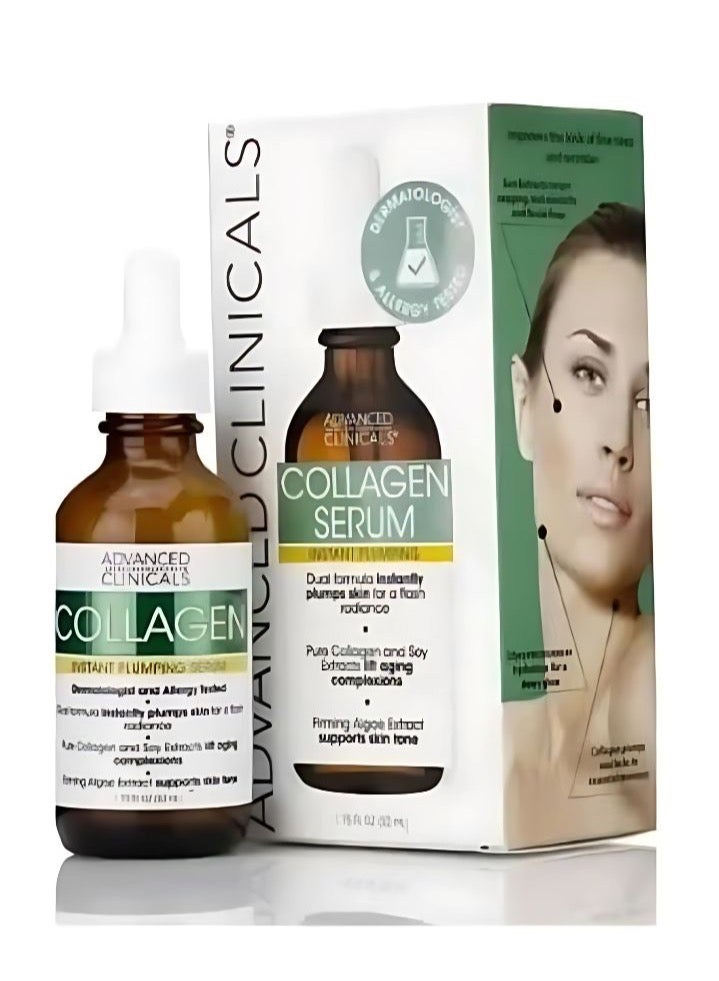 Advanced Clinicals Advanced Clinicals Collagen Clinical Serum Dual Action Instant Plumping 52ml