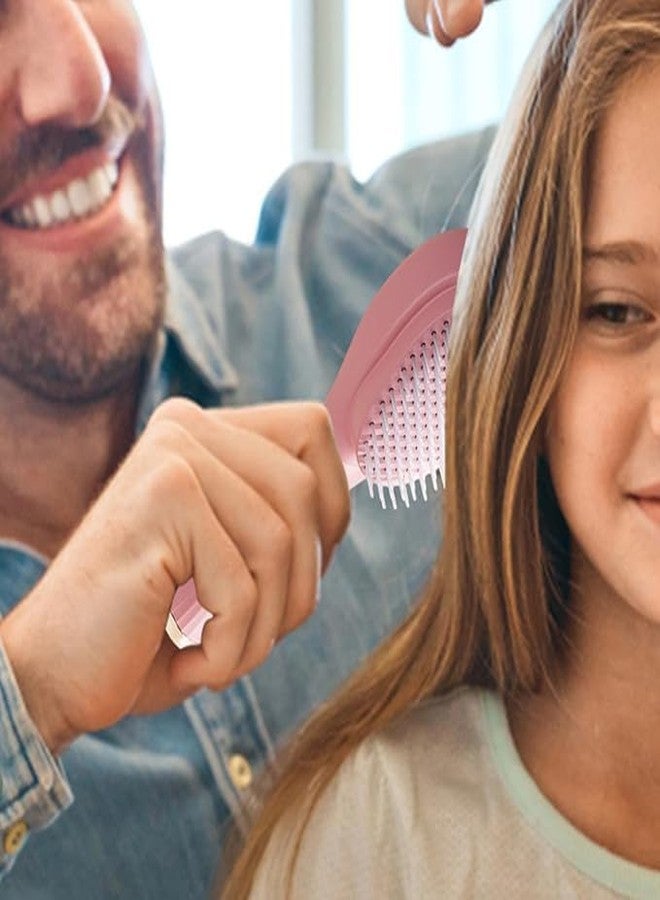 DROXNIX Self-Cleaning New Big Size Self Cleaning Hairbrush,2 in 1 Comb,Telescopic Self Cleaning Brush, One-Click Cleaning Comb,One Pull Clean Hairbrush,Self Clean Hair Comb (Multicolour) - Image 3