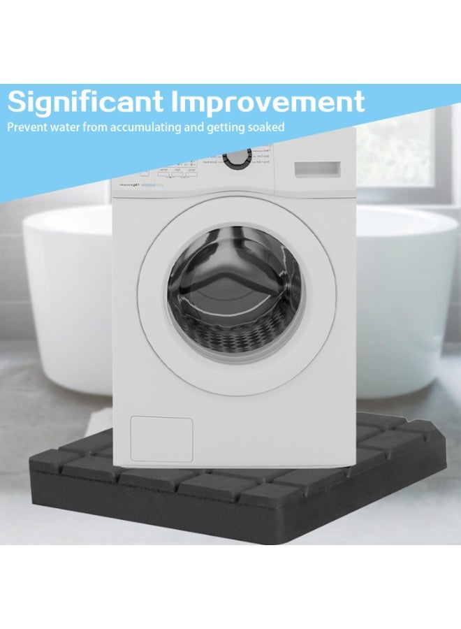 موثوقية التنبؤ وسادات مطاطية سيليكونية مضادة للاهتزاز - سعة تحميل 200 كجم، قاعدة مقاومة للانزلاق وامتصاص الصدمات للغسالة والمجفف والثلاجة، سهلة التنظيف والتركيب بدون أدوات (4 قطع) - Image 2