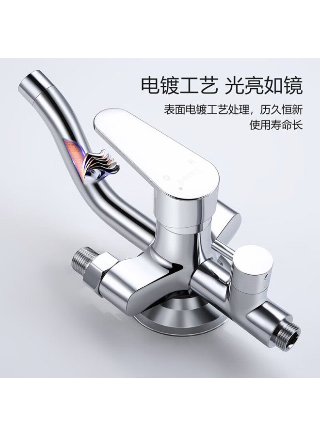 Larsd Shower Mixing Valve Set, Surface-mounted Shower Faucet Set With Copper Body, Hot And Cold Shower Switch Ld63061 - Image 4