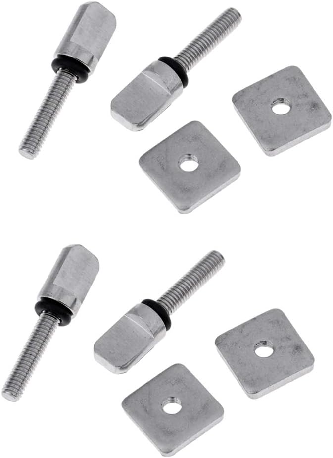 klarako 4 Pack Fin Screw & Plate  Universal for Longboard, SUP, Single Fin, Paddleboard - Image 1