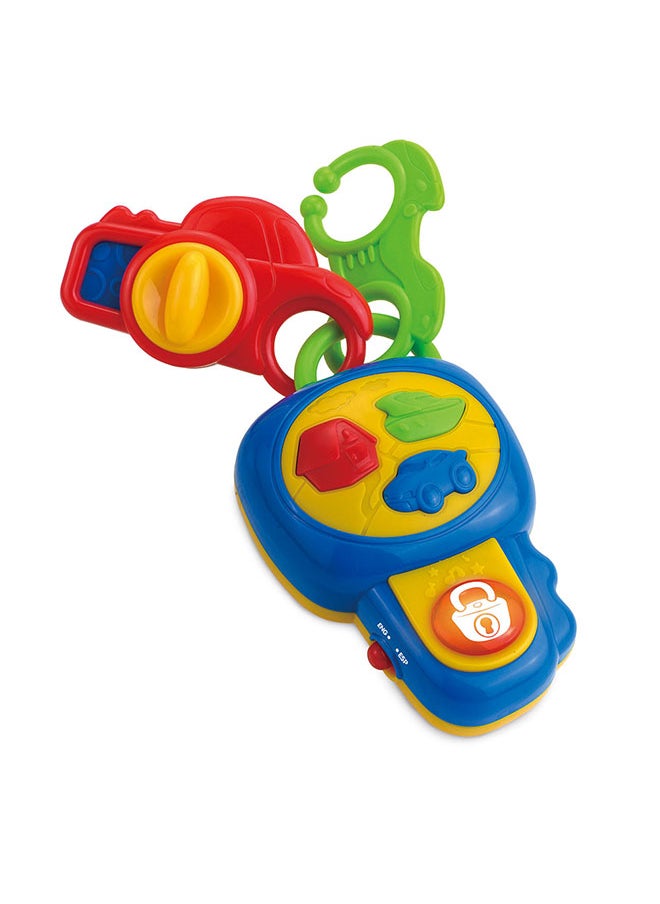 Happy Kids Little Learner My First Talking Key Toy - Teaches First Words, Lights And Sounds, Bilingual, 12m+  - Image 2