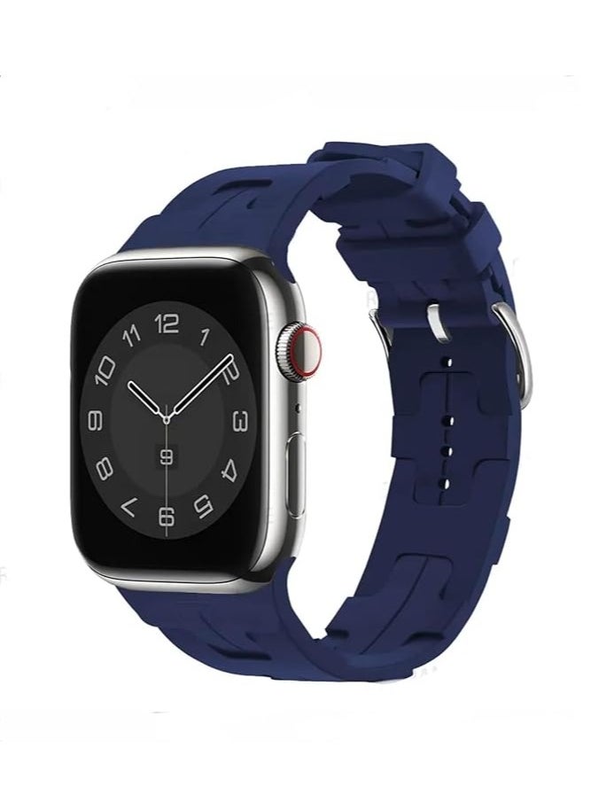 Generic Ecosystem Single Tour Silicone Strap For Apple watch band Ultra 49mm 45mm 44mm 42mm Breathable bracelet iWatch series 9 8 7 6 SE Ultra 2 strap 