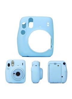 O Ozone Case for Fujifilm Instax Mini 11 Case Soft Silicone Instant Camera Cover with Adjustable Strap -Blue  - Image 1