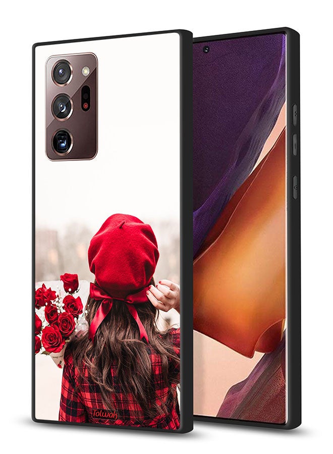 Tolwak Samsung Galaxy Note 20 Ultra 5G Protective Case Cover Holding Flowers - Image 1