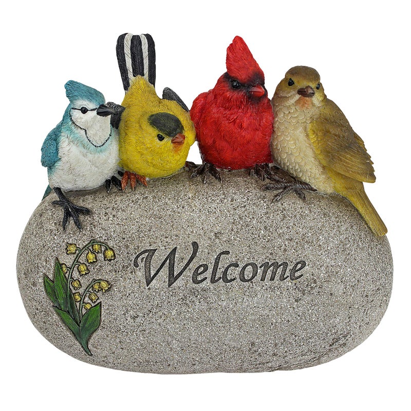 Design Toscano Birdy Welcome Garden Stone Statue: Medium - Image 2