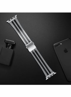 Y&D Metal Band Compatible with Apple Watch Series 8/7/6/5/4/SE 42mm 44mm 45mm  - Image 2