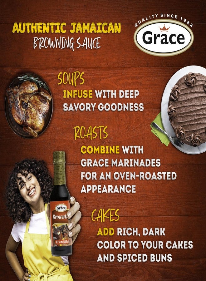 Grace صلصة براونينغ غريس جامايكية 10 أونصة - عبوتان من صلصة البراونينغ للشواء والخبز للأطعمة الجامايكية - Image 4
