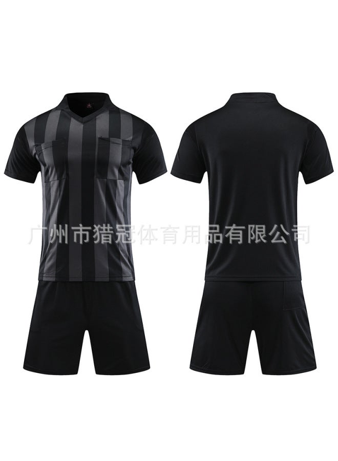 #1802/black Short Sleeve Football Jersey - Image 1