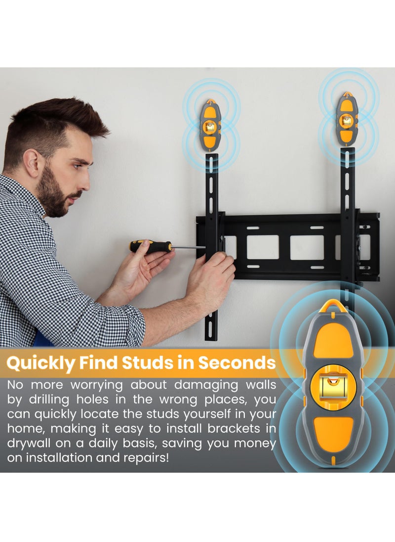 Excefore - Magnetic Stud Finder for Wall, Mechanical Stud Finder Scanner Device, Portable Drywall Screw and Nail Locator Stud Detector, Level Wall Scanner, Easy to Use Magnet Stud Finder Drywall Tool - Image 1