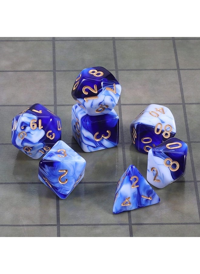 CiaraQ - Dnd Polyhedral Dice Set With Dice Bag For Dungeons And Dragons Rpg Mtg Role Playing Table Games - Image 1