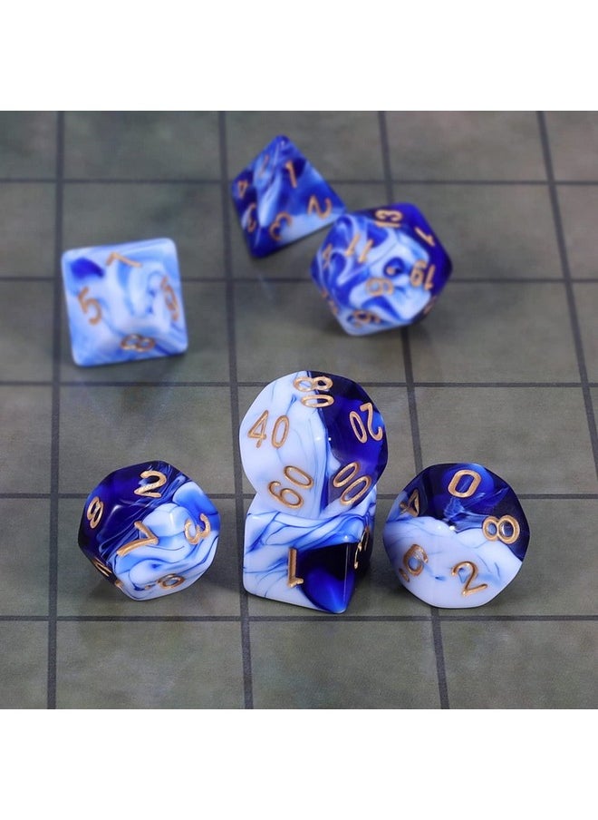 CiaraQ - Dnd Polyhedral Dice Set With Dice Bag For Dungeons And Dragons Rpg Mtg Role Playing Table Games - Image 1