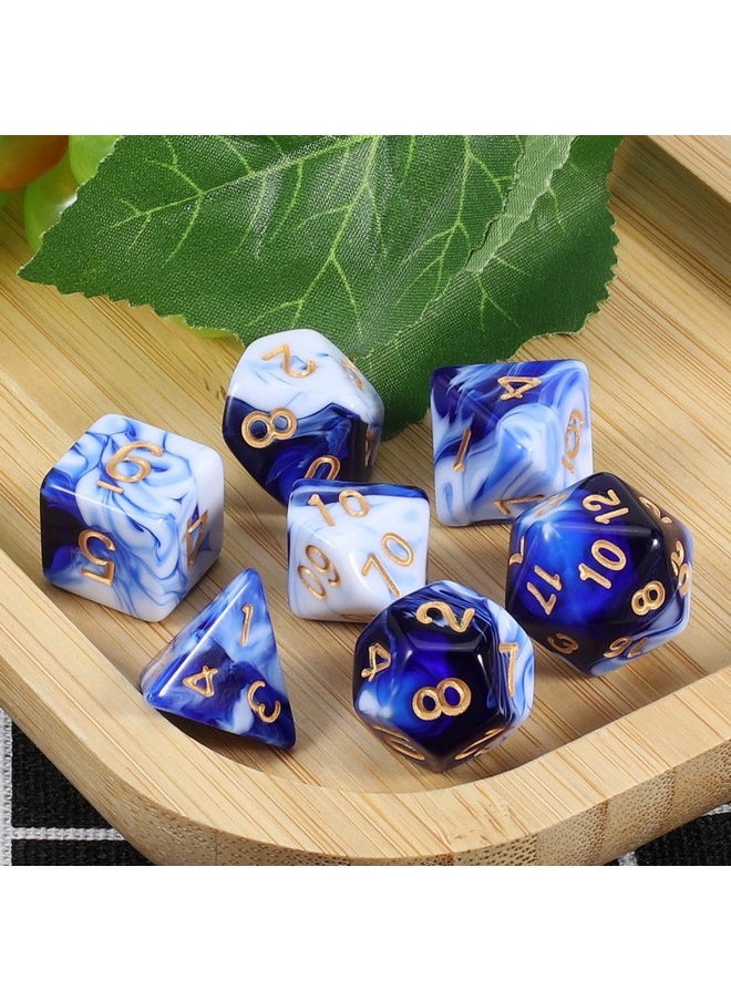 CiaraQ - Dnd Polyhedral Dice Set With Dice Bag For Dungeons And Dragons Rpg Mtg Role Playing Table Games - Image 1