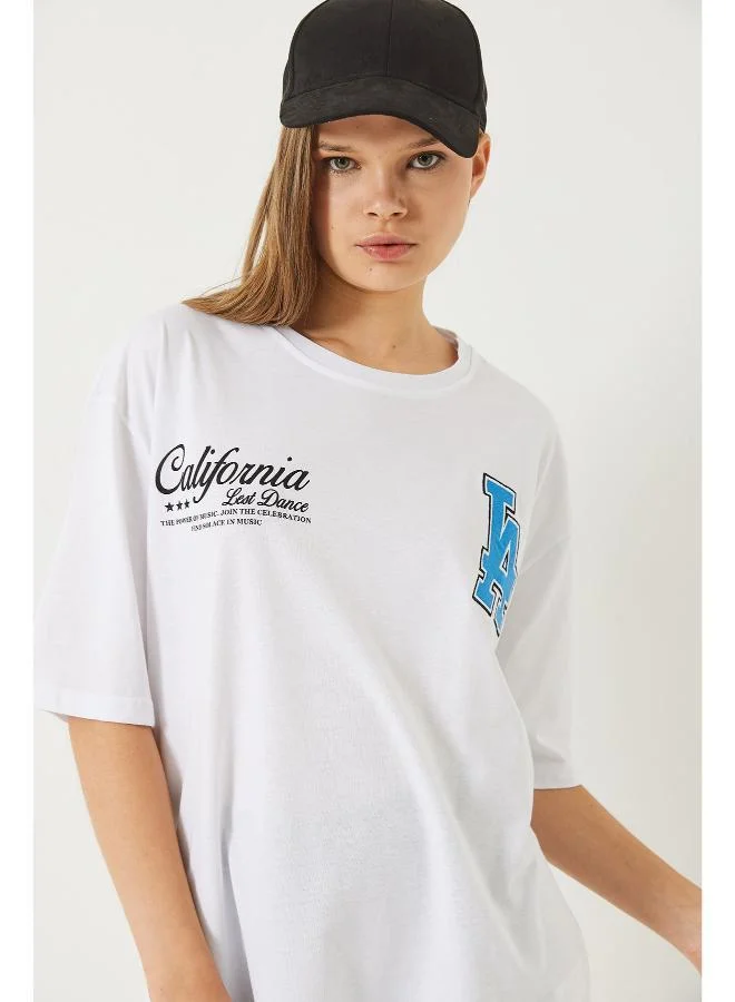 Ginger Oversize Varsity Graphic T-shirt