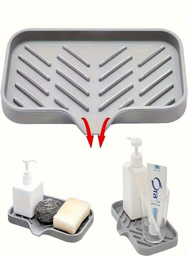 Wisik Enterprise Soap Draining Tray Soap Holder for Bathroom, Shower, Kitchen, wash Sink Organizer Caddy Basin Compact and Design for Efficient Drainage and Easy Storage (1 pcs) - Image 2
