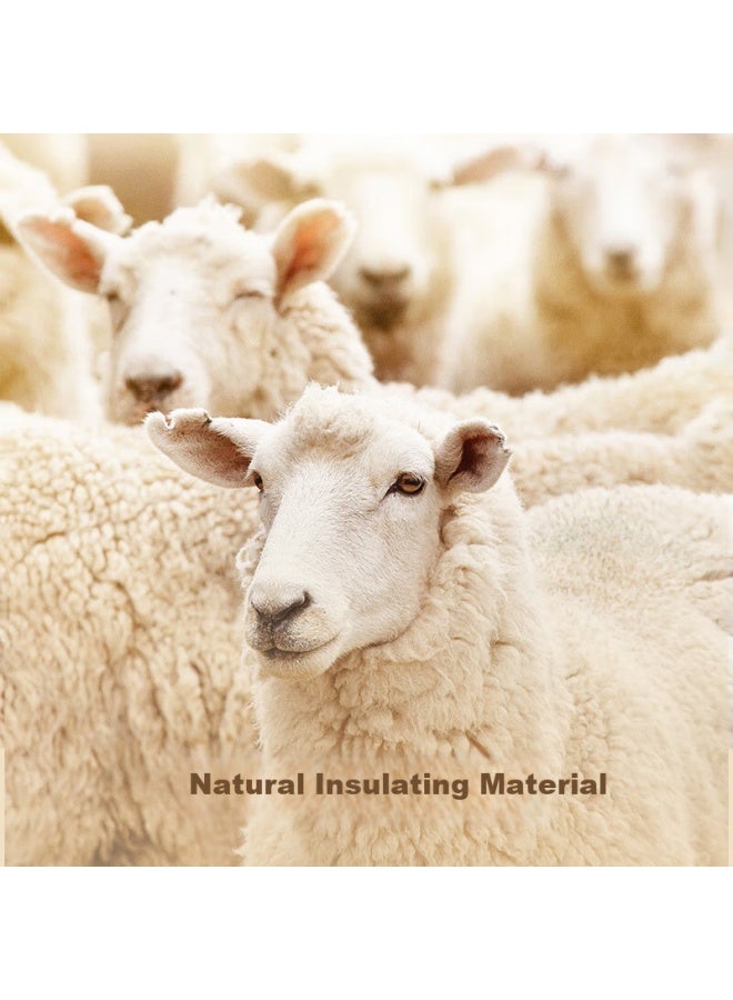 Aun Men's Wool Socks Spring Summer Warm Antibacterial Odor-resistant Mid-calf Socks Multipurpose Outdoor Cold-resistant Socks - Image 1