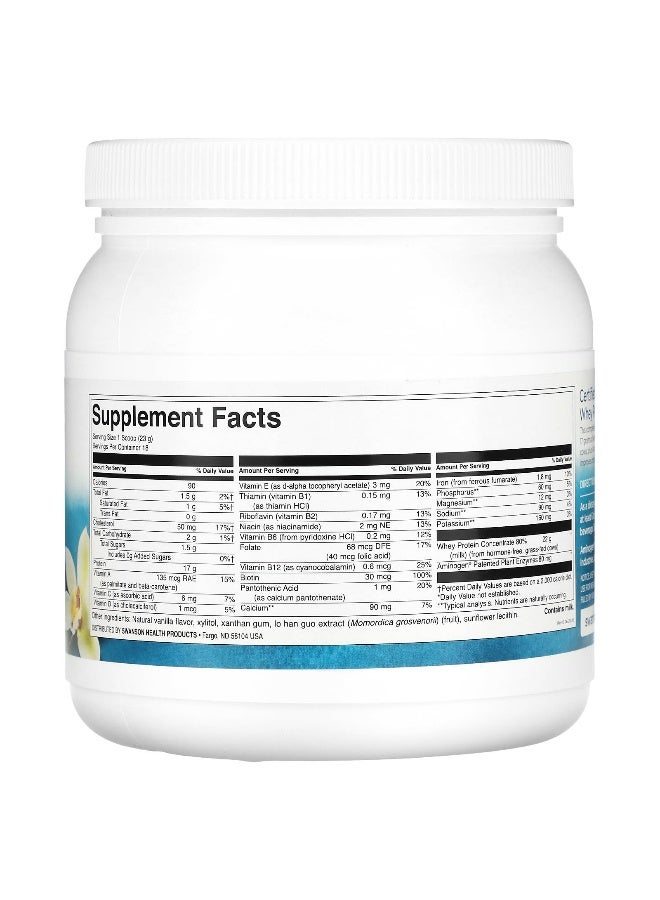 SWANSON سوانسون، مسحوق بروتين مصل اللبن من الأبقار العشبية، فانيليا، 14.8 أونصة (420 جرام) - Image 2