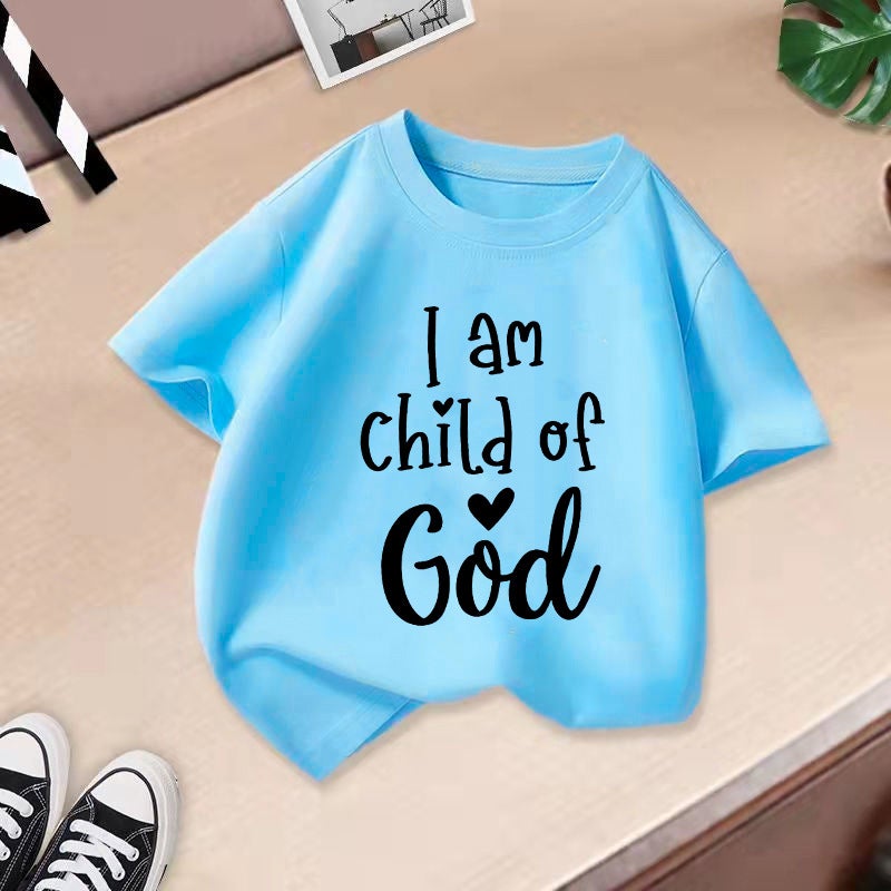 Children'S Trendy Cotton T-Shirts For Summer, Boys And Girls Short-Sleeve 2026 New Korean Style Cartoon Print Children'S Clothing Trend - Image 1