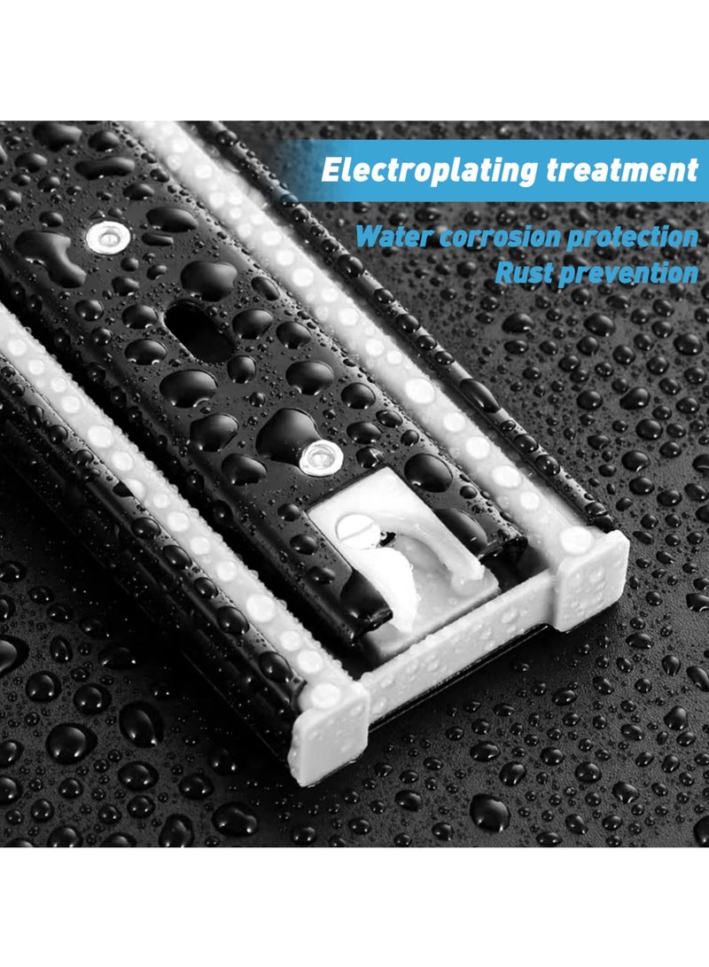 SYOSI سلسلة 1 زوج من أشرطة الدرج الثقيلة، أشرطة إغلاق ناعمة، أشرطة درج كاملة التمديد، أشرطة درج تحمل كرات أقل ضوضاء (14 بوصة) - Image 3