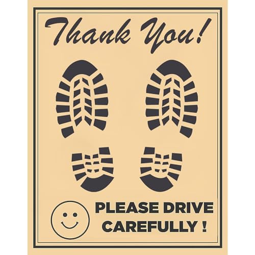 OTO2EYE Car Disposable Paper Foot Mat, Universal Size, Brown (50) - Image 1