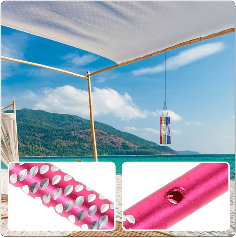 woobles 300 pcs Kit DIY Color Crafts Hanging Wind Replacement Parts Arts Windchime Pipes Home Supplies Kits Aluminium Chimes Garden Kids for Tone Accessoriesassorted Adults Playthings 0.5X0.5X8CMx3pcs - Image 5
