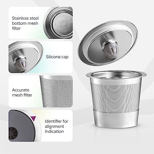 GoodCups Stainless Steel Reusable K Cup for Keurig Coffee Makers - Refillable Kcup Coffee Filter for Keurig Brewers Family - Image 5