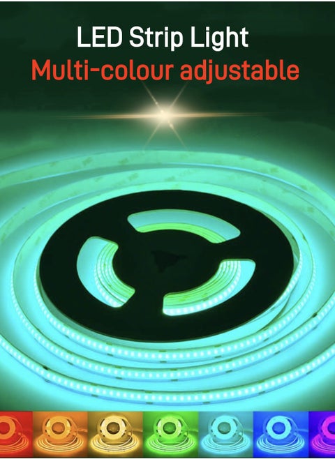 LED Strip Light with Remote Control (USB Powered) Red/Blue/Green 2meter