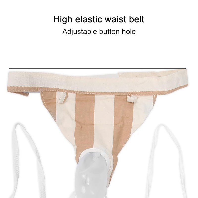 klarako Urinal Pee Holder, Silicone Urine Collector Men Male Urine Catheter Bags Wearable Urine Collection Drainage Bag, Travel Incontinence Bags with Elastic Waistband - Image 3