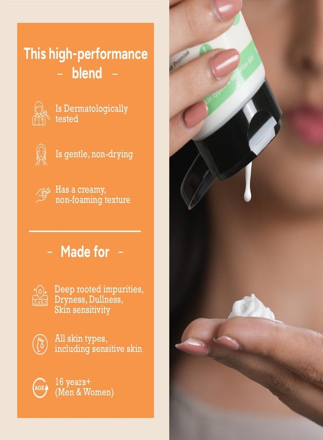 CITTA Cica Gentle Face Cleanser - Brightening, Non-Drying Face Wash for Dry, Sensitive & Combination Skin - With Jojoba Oil, Vitamin E & Argan Oil - Gentle & Hydrating - For Men & Women - 100ml - Image 4