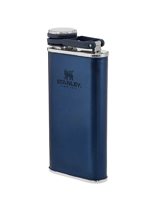 Stanley Stanley Classic Wide Mouth Flask 0.23L / 8OZ Nightfall with Never-Lose Cap  â€“ Wide Mouth Stainless Steel Hip Flask for Easy Filling & Pouring | Insulated BPA FREE Leak-Proof Flask | Lifetime Warranty