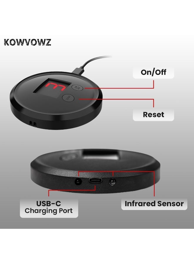 KOWVOWZ Smart Counter, Portable Muslim Prayer with Infrared Sensor, Battery Powered Prayer Timing Reminder, Digital Prayer Counter - Image 2