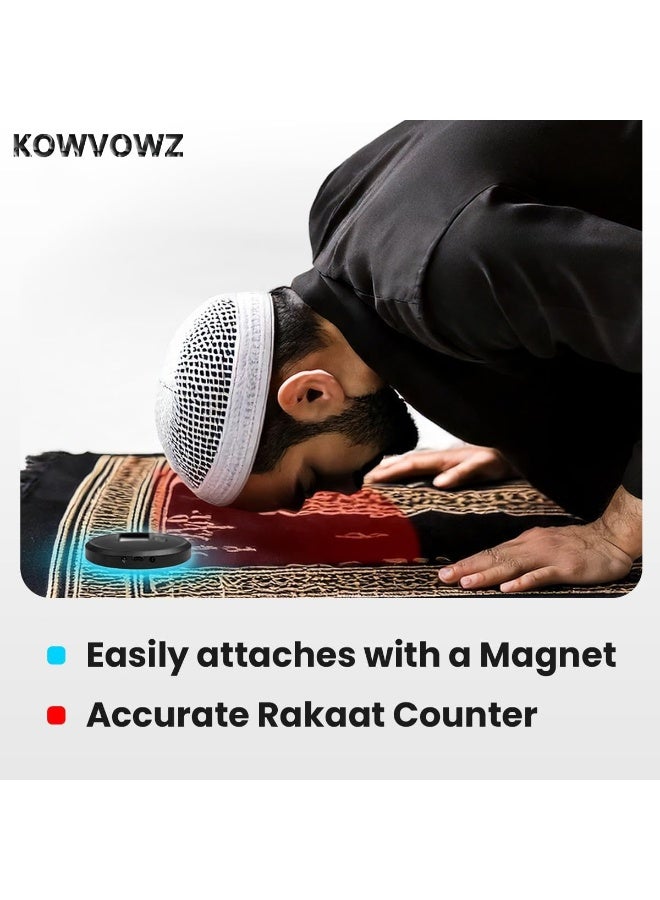KOWVOWZ Smart Counter, Portable Muslim Prayer with Infrared Sensor, Battery Powered Prayer Timing Reminder, Digital Prayer Counter - Image 4