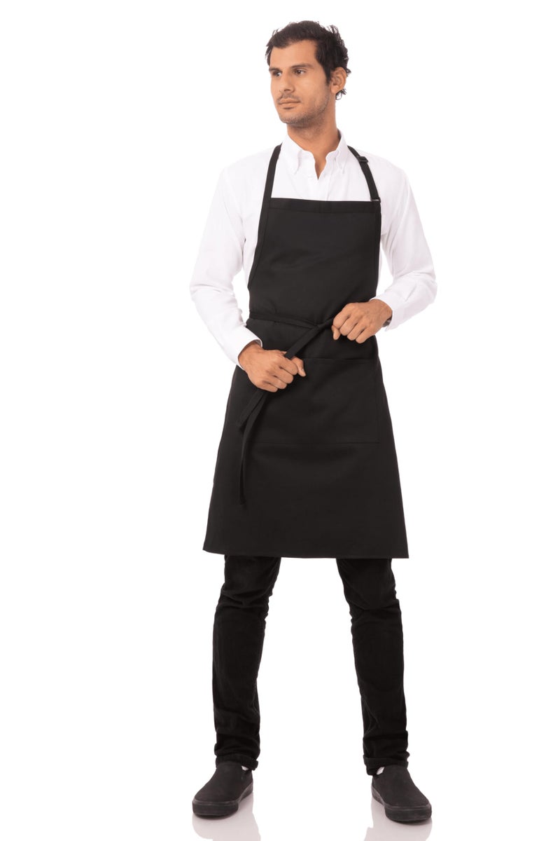 Chef Works Unisex Butcher Apron, Black, One Size - Image 2