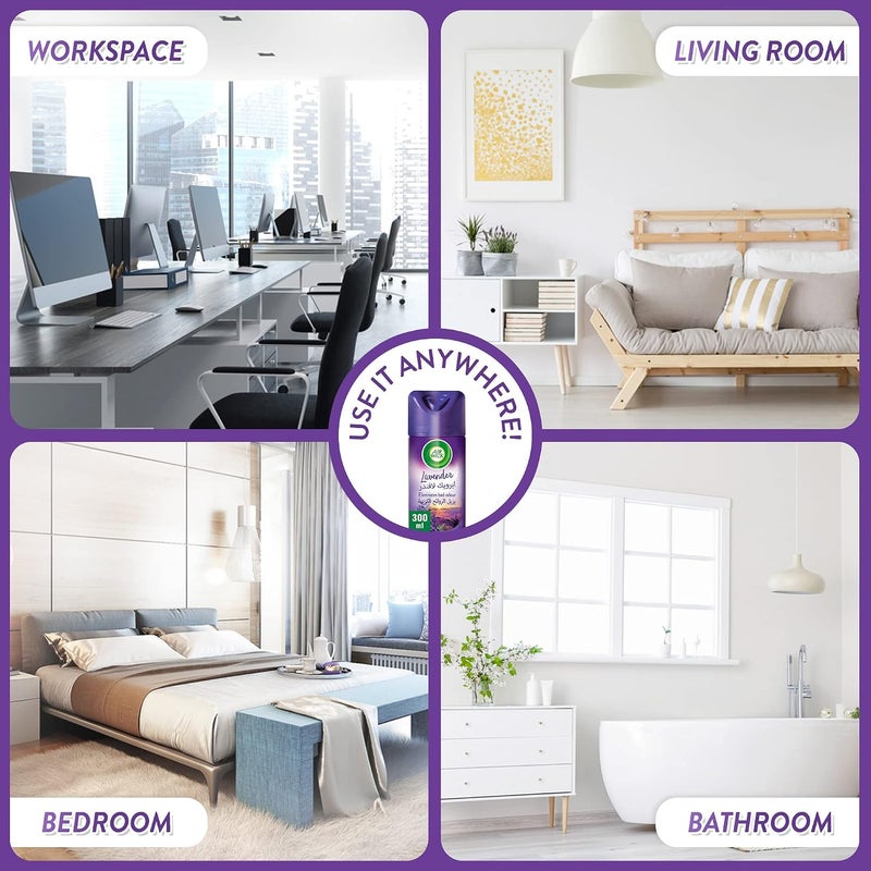 Air Wick Aerosol Air Freshener, Lavender Scent, 300ml - Image 5
