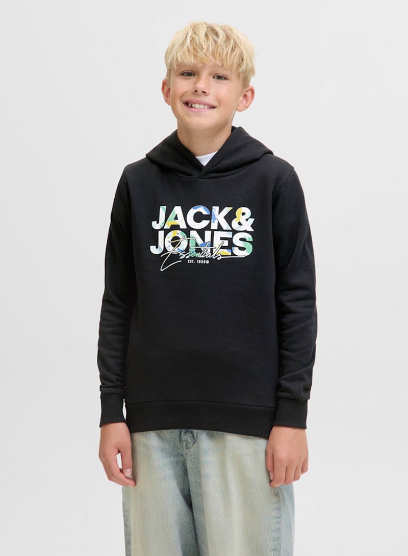 Jack & Jones Junior Kids Jjgeplas Sweat Hood  - Image 1