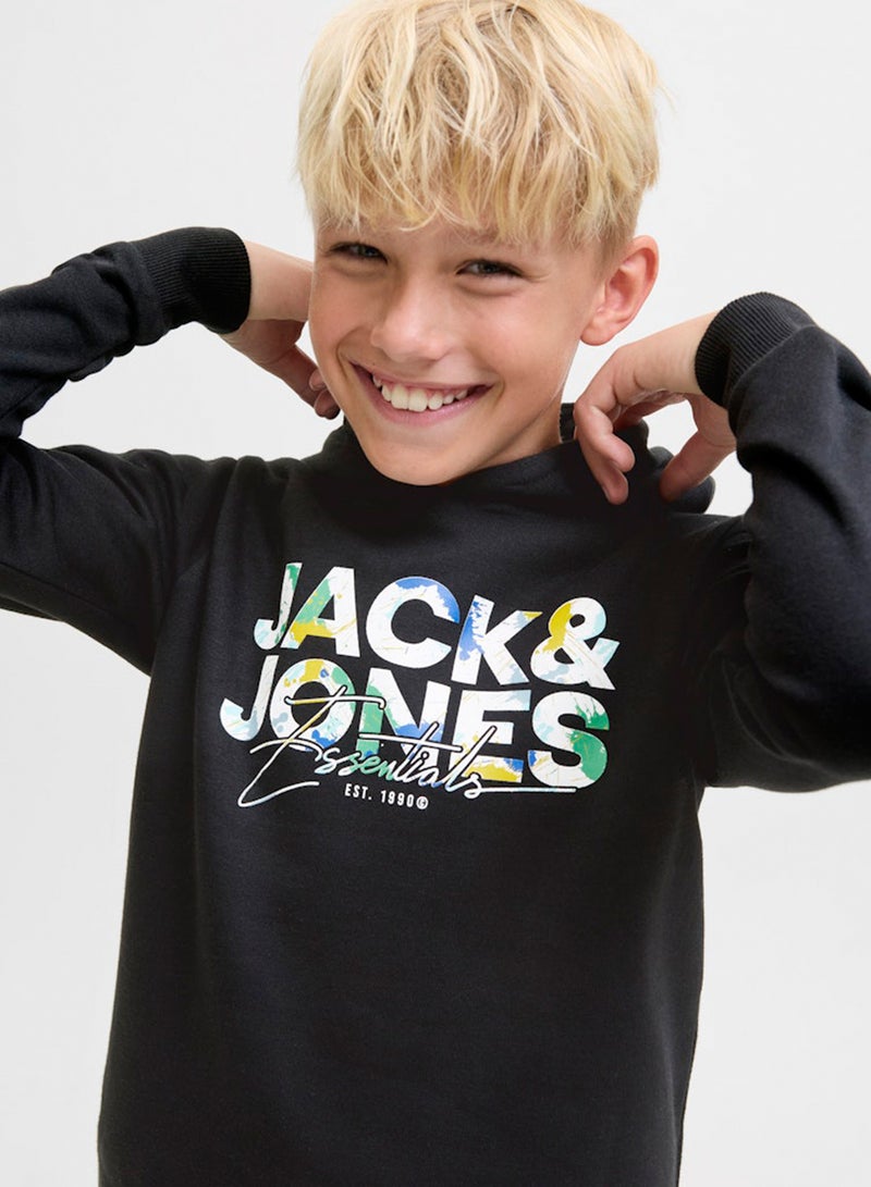Jack & Jones Junior Kids Jjgeplas Sweat Hood  - Image 3