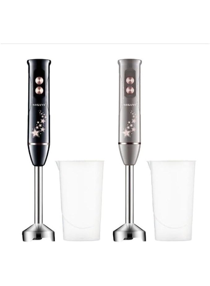 سوكاني خلاط يدوي 600 وات من سوكاني، خلاط طعام كهربائي 2 في 1 من فولاذ مقاوم للصدأ، SK-02013 - Image 1