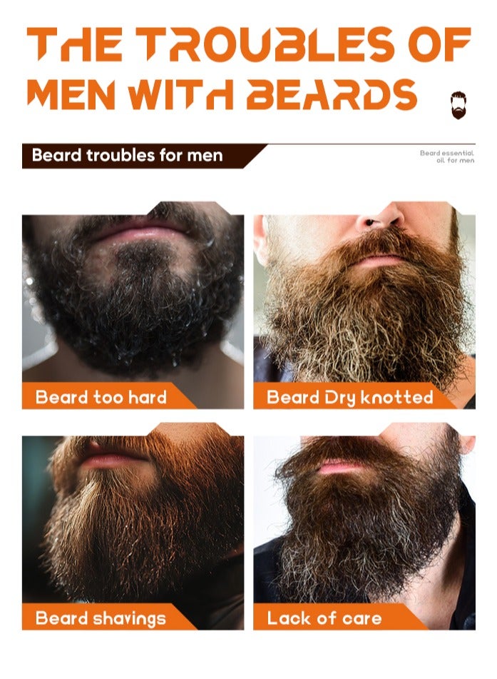 MOOYAM Beard Growth Oil, Beard Oil For Men Growth, Make The Beard More Full, Thick And Smooth, Strengthens And Moisturizes Beard 30ml - Image 2